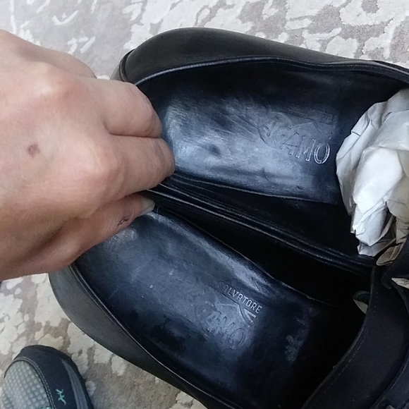 Salvatore Ferragamo Horse bit Loafers black silver main image 13
